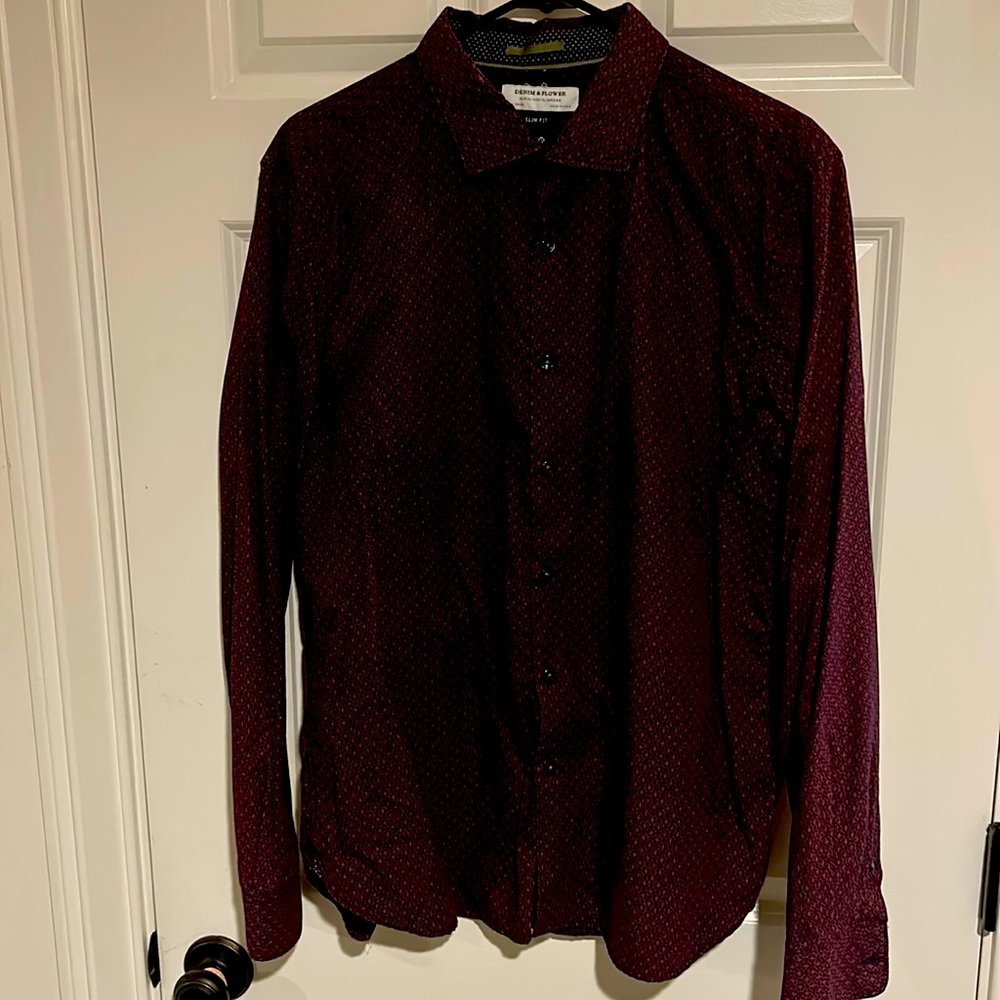 Denim & Flower XL slim fit dress shirt